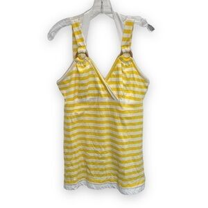 It’s Our Time Halter Tank Top Striped Juniors XL